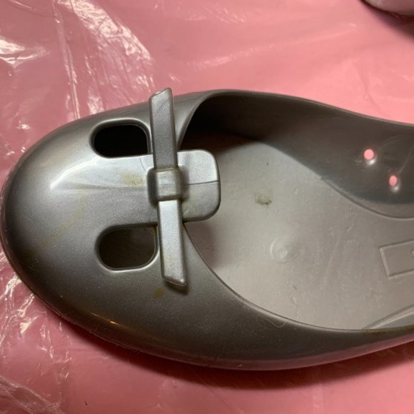 Marc Jacobs Silver Jelly Ballet Flats - Picture 2 of 5
